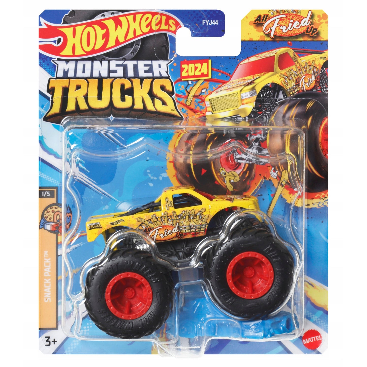 Hot Wheels Monster Trucks ALL FRIED UP Snack Pack 1/5 1:64 - HVH74