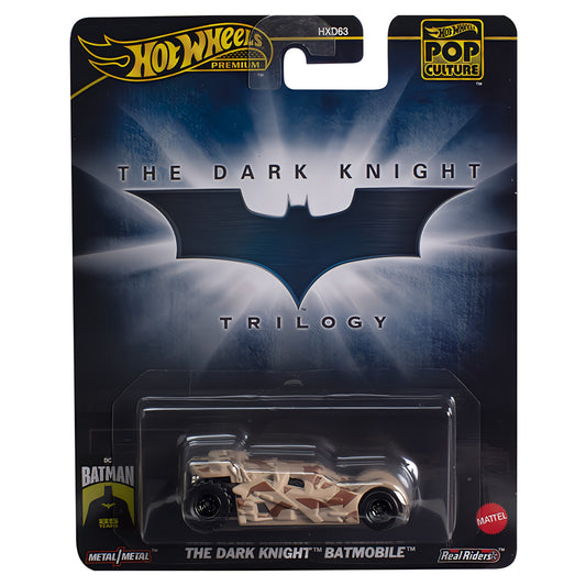 2024 HOT WHEELS Premium Pop Culture The Dark Knight Batmobile - The Dark Knight Trilogy 1:64 - HXD97