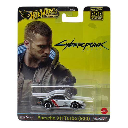 2024 HOT WHEELS Premium Pop Culture Porsche 911 Turbo (930) - Cyberpunk 2077 1:64 - HXD95