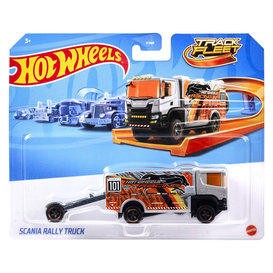 HOT WHEELS Track Fleet - Scania Rally Truck 1:64  - HXP25