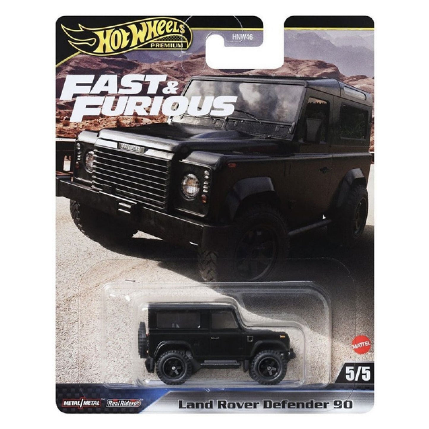 HOT WHEELS Premium Fast & Furious - Land Rover Defender 90 - 5/5 1:64 - HYP74