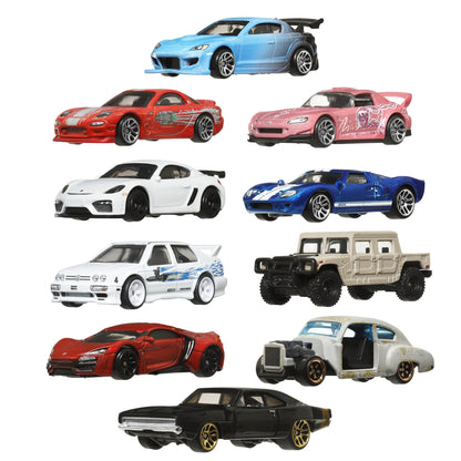 HOT WHEELS Fast & Furious 10 Car Multipack 1:64 - HVX27