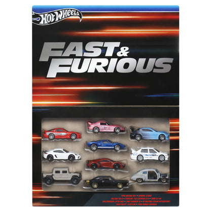 HOT WHEELS Fast & Furious 10 Car Multipack 1:64 - HVX27