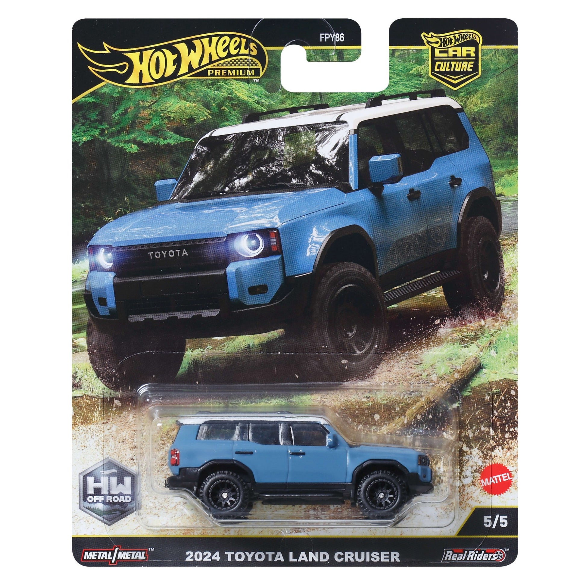 HOT WHEELS Premium Car Culture 2024 Toyota Land Cruiser - HW Off-Road 5/5 1:64 - JBK52