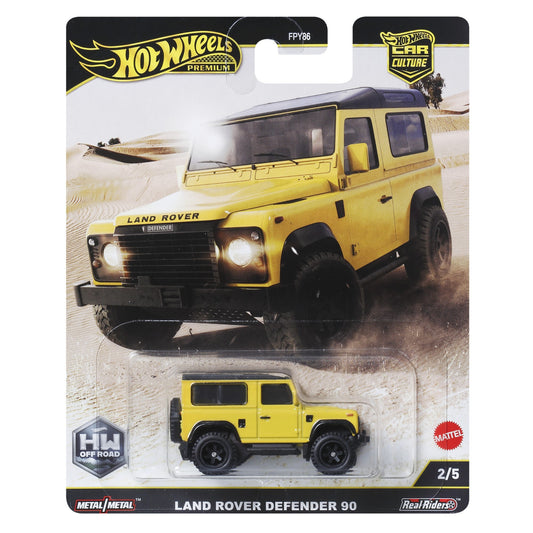 HOT WHEELS Premium Car Culture Land Rover Defender 90 - HW Off-Road 2/5 1:64 - JBK74