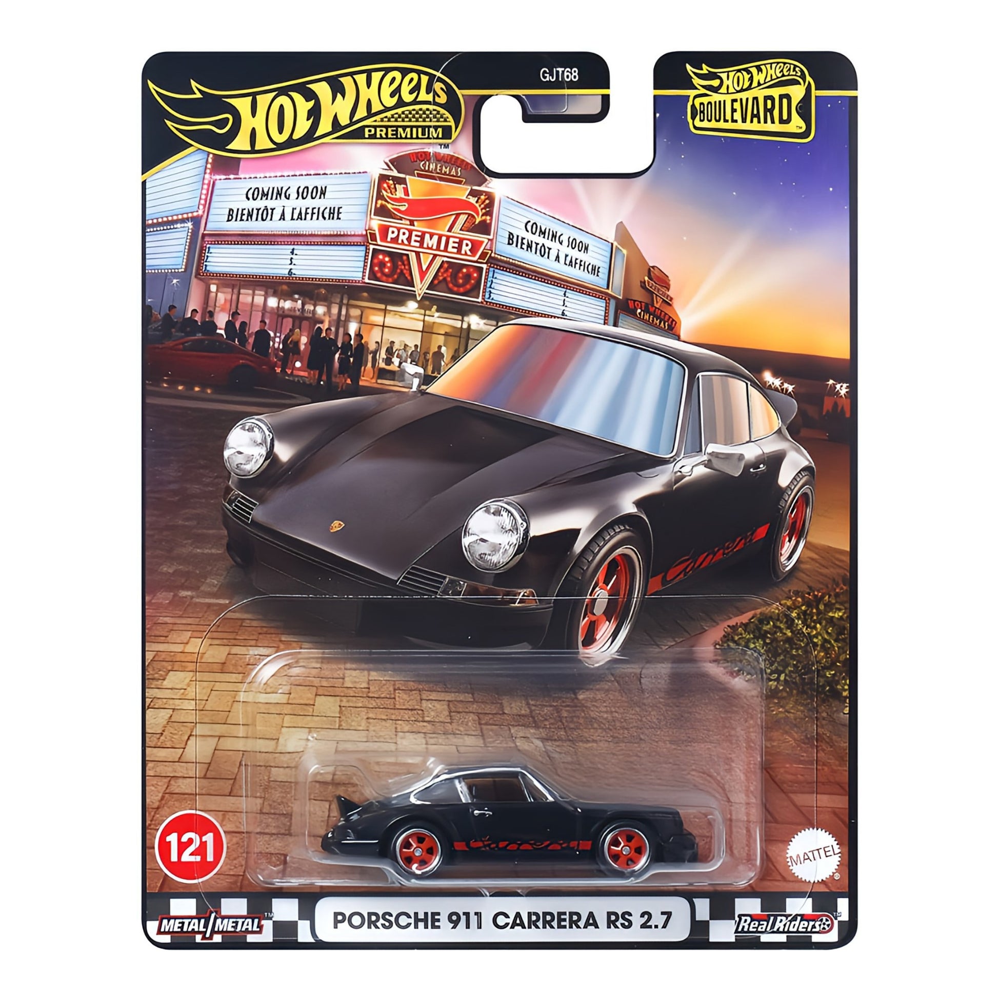 HOT WHEELS Premium Porsche 911 Carrera RS 2.7 - Boulevard Die-Cast #121 1:64 - JBL19