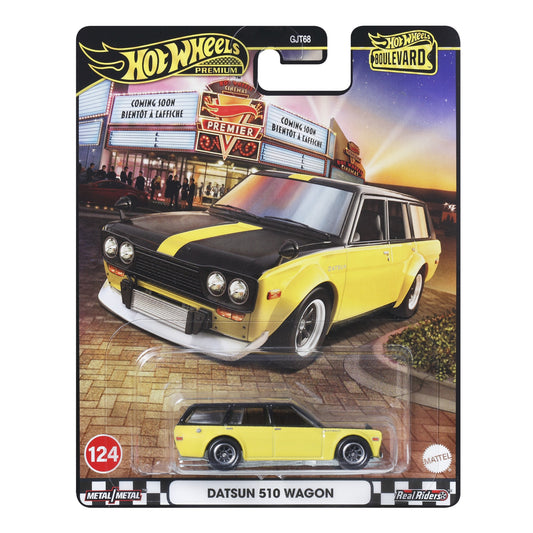 HOT WHEELS Premium Datsun Bluebird Wagon (510) - Boulevard Die-Cast #124 1:64 - JBL21