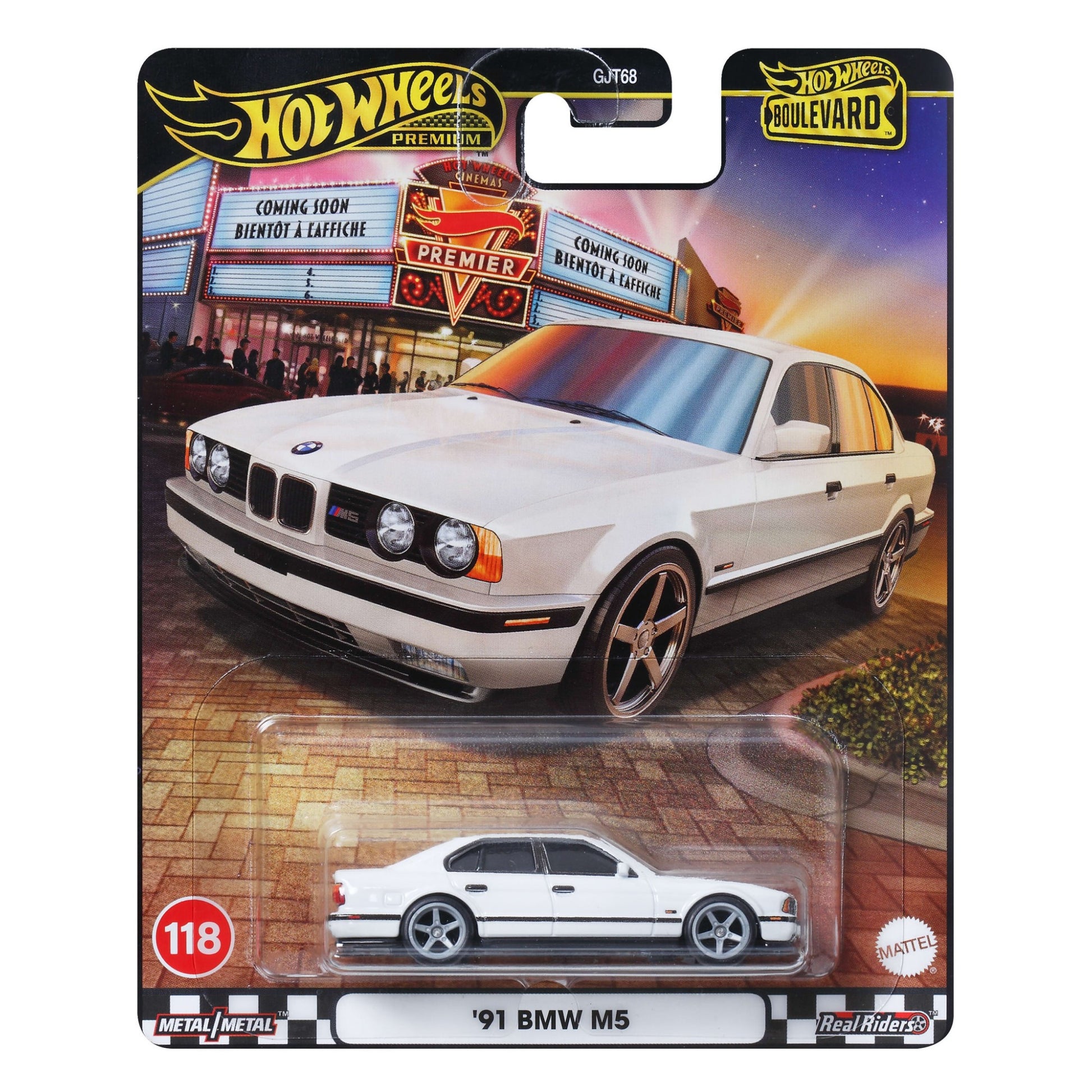 HOT WHEELS Premium '91 BMW M5 - Boulevard Die-Cast #118 1:64 - JBL24