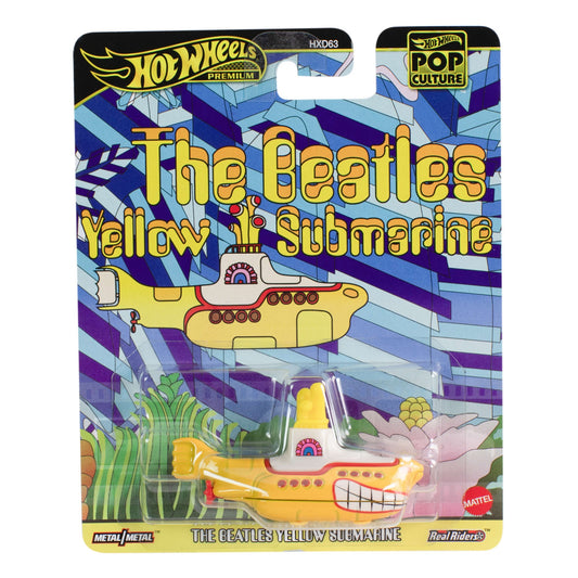 2025 HOT WHEELS Premium Pop Culture The Beatles Yellow Submarine 1:64 - JBL74