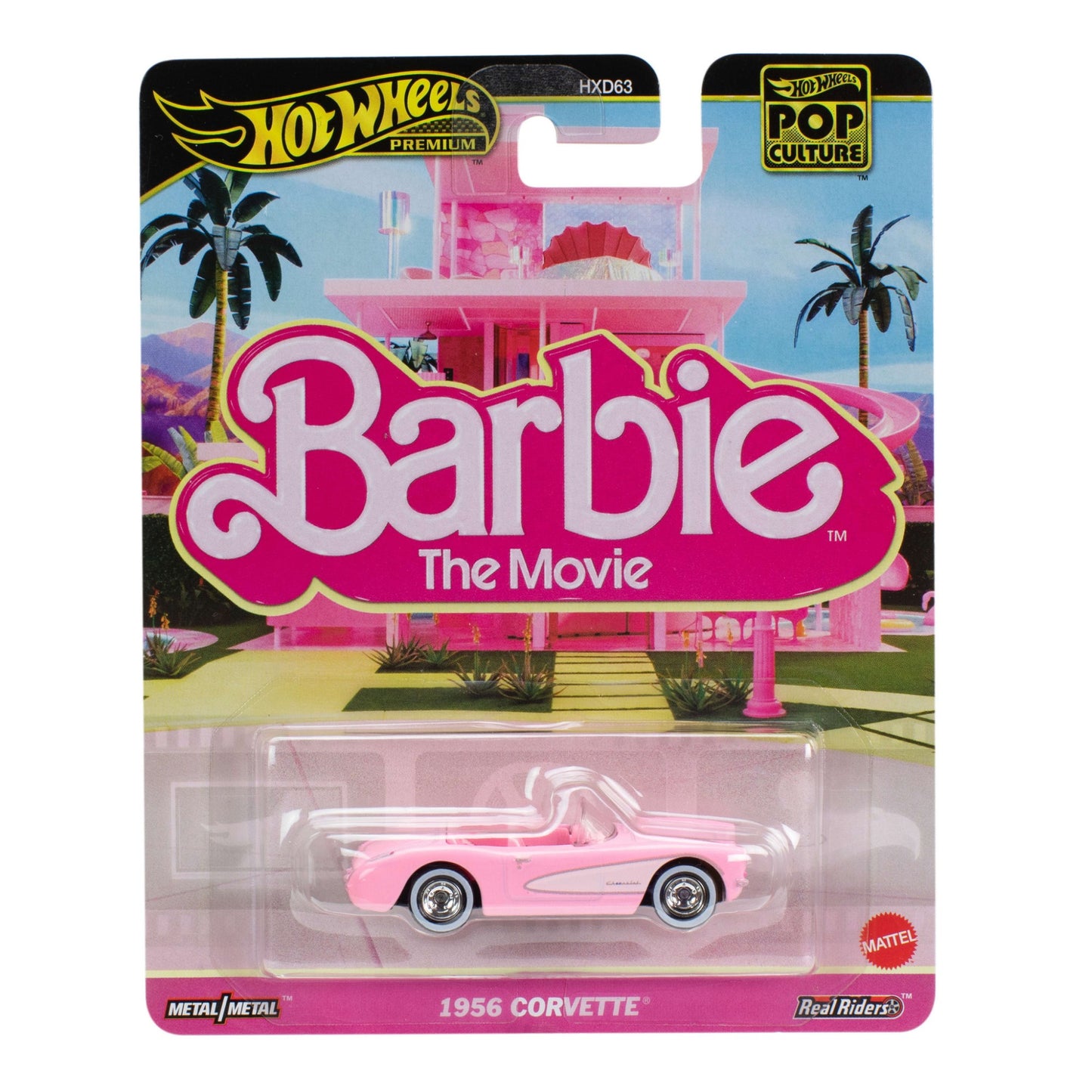 2025 HOT WHEELS Premium Pop Culture 1956 Barbie Corvette 1:64 - JBL79