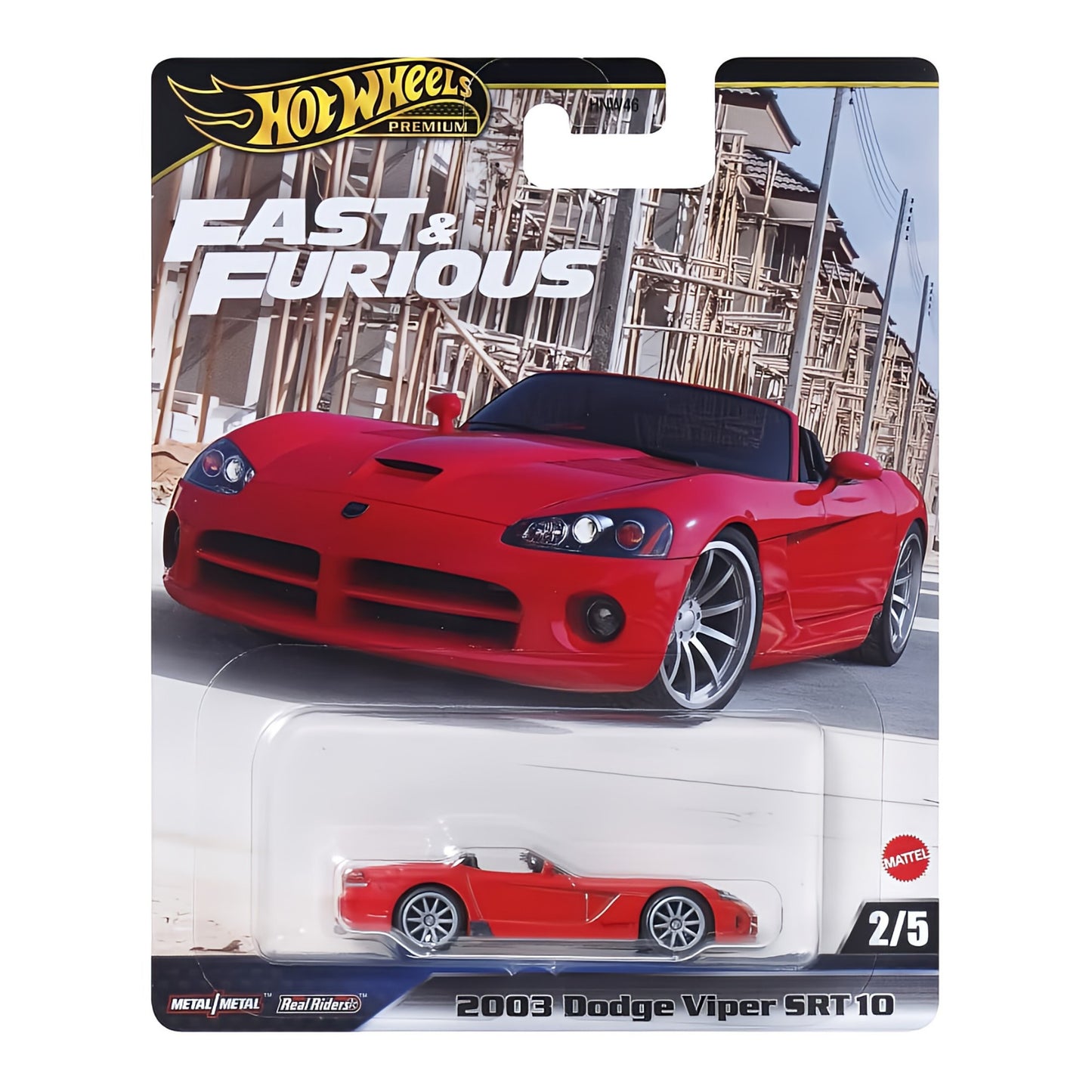 HOT WHEELS Premium Fast & Furious - 2003 Dodge Viper SRT 10 - 1/5 1:64 - JBL85