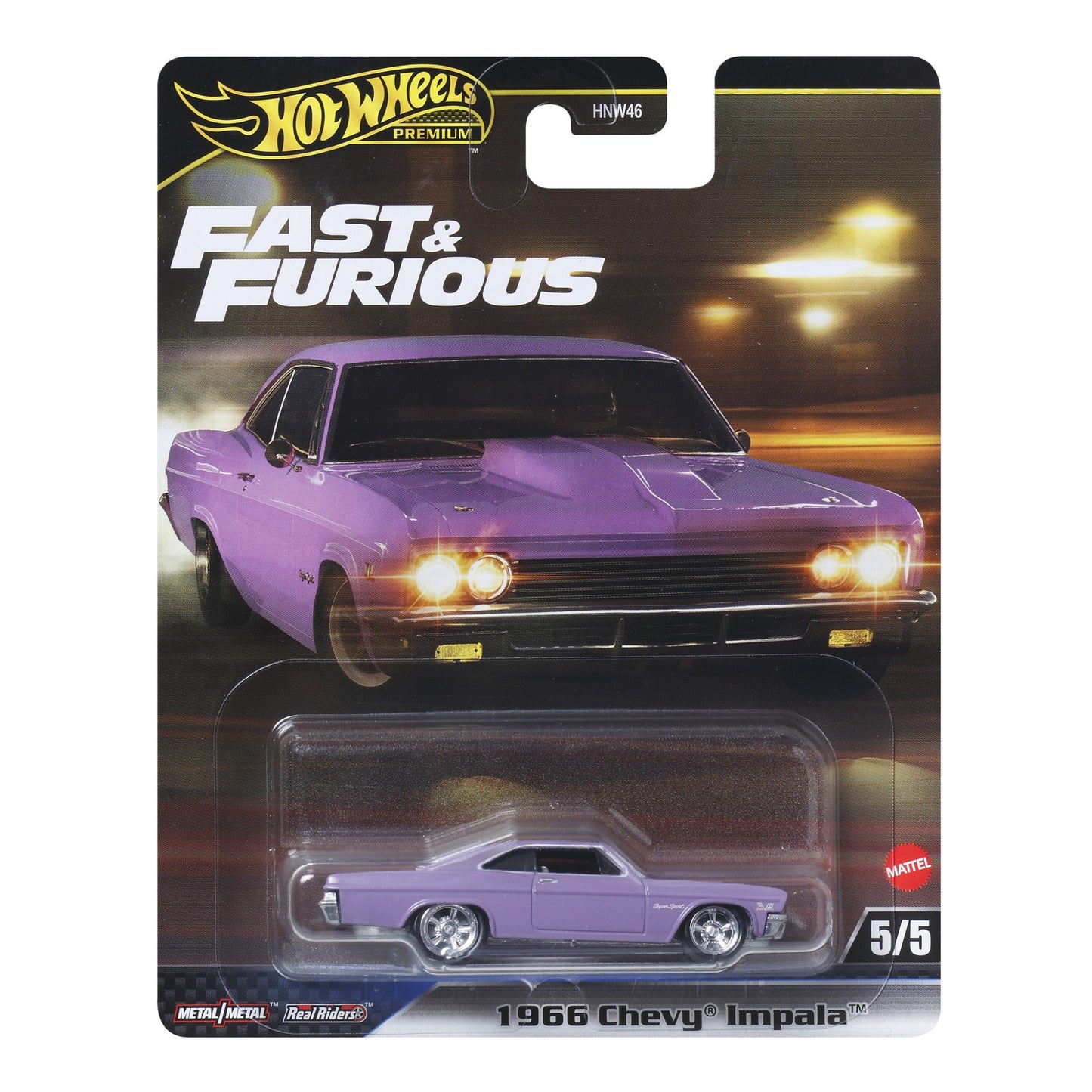 HOT WHEELS Premium Fast & Furious - 1966 Chevy Impala - 5/5 1:64 - JBL95