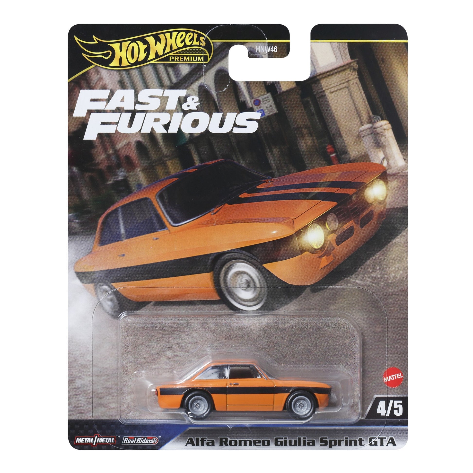 HOT WHEELS Premium Fast & Furious - Alfa Romeo Giulia Sprint GTA - 4/5 1:64 - JBM04