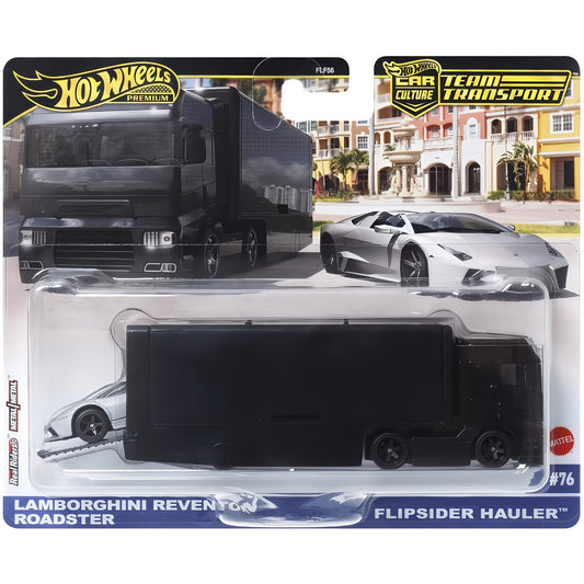 HOT WHEELS Premium Team Transport - Lamborghini Reventón Roadster/Flipsider Hauler #76 1:64 - JBM31