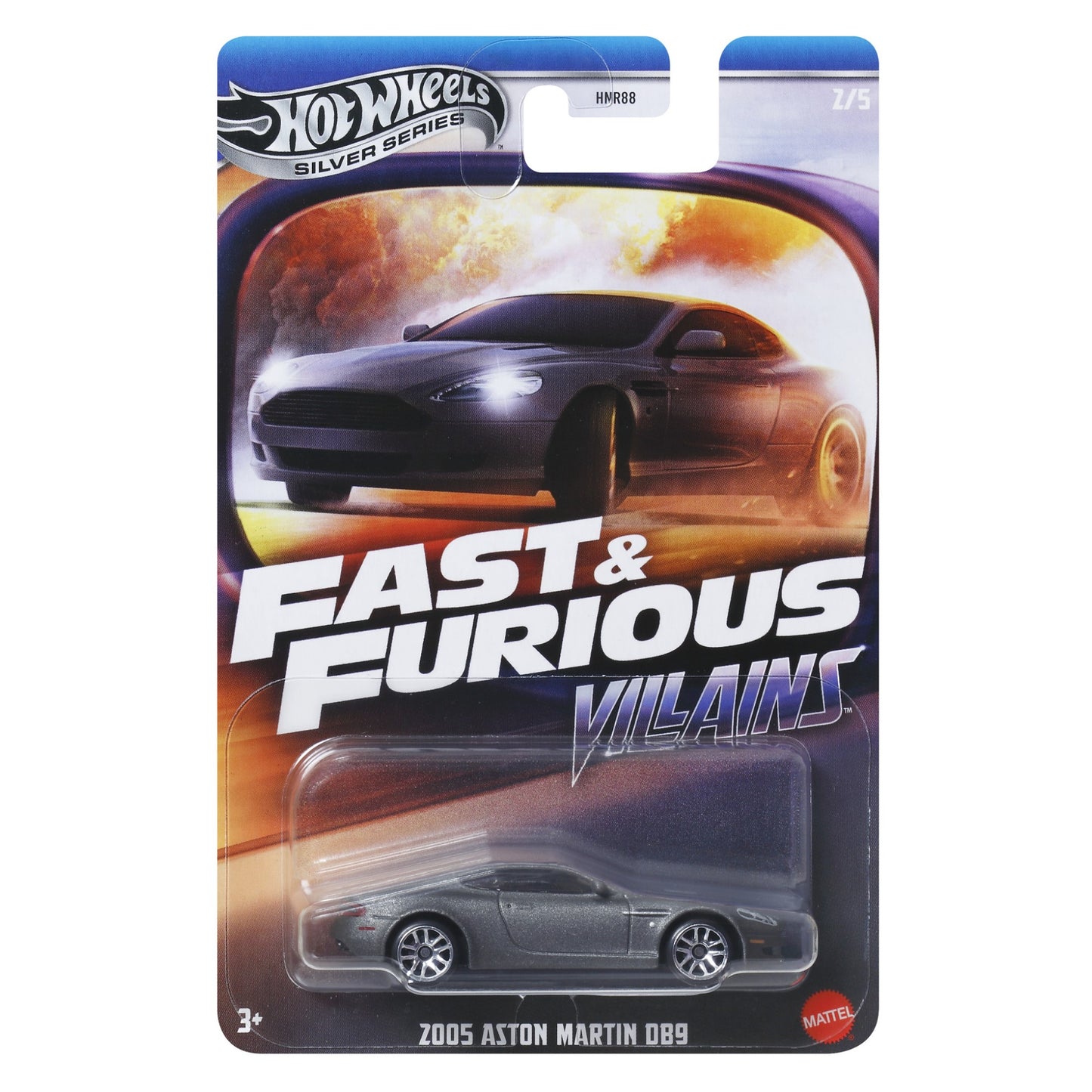 HOT WHEELS 2005 Aston Martin DB9 - Fast & Furious: Villains Series 2/5 1:64 - JBY35