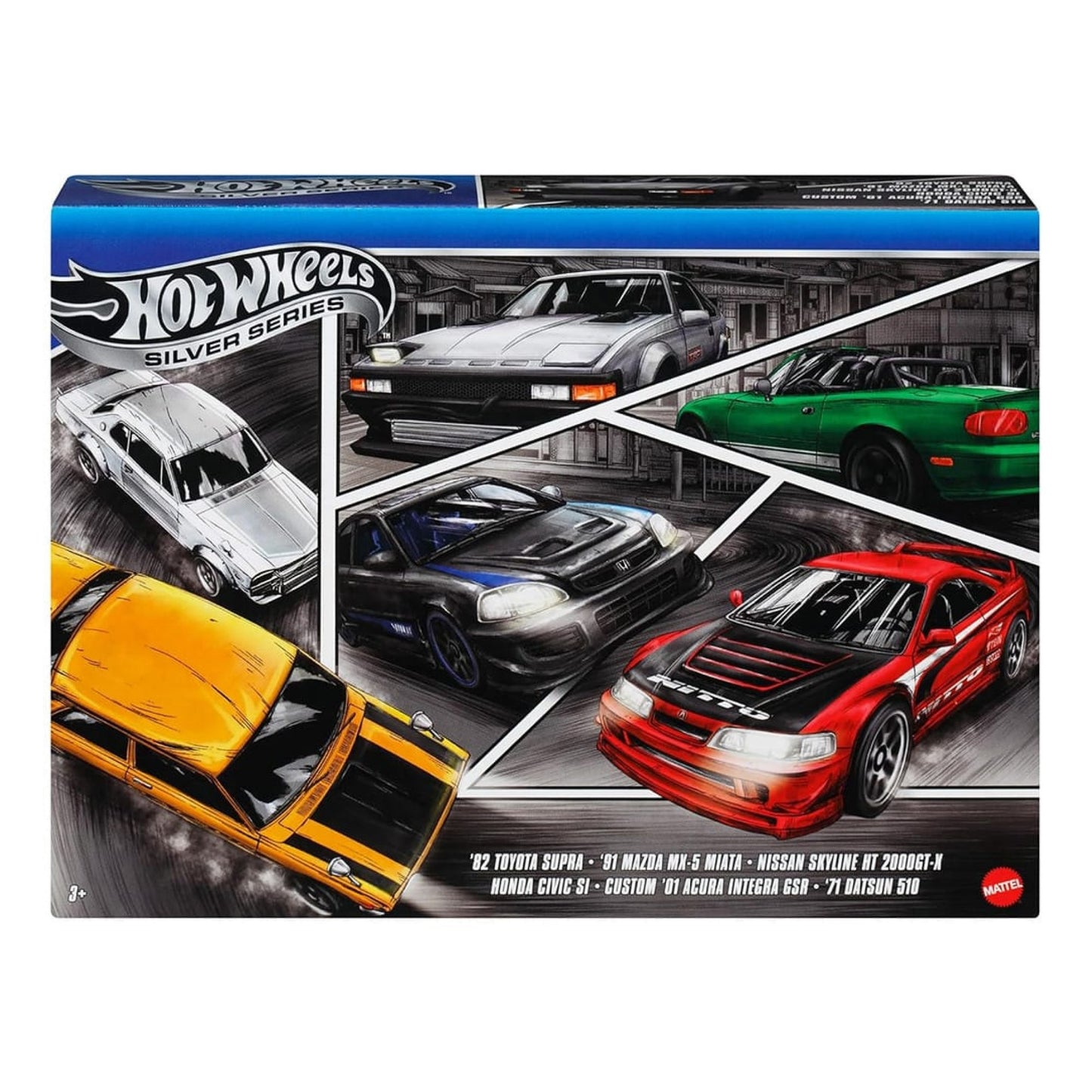 HOT WHEELS Streets of Japan 6 Car Multipack 1:64 - JBY77