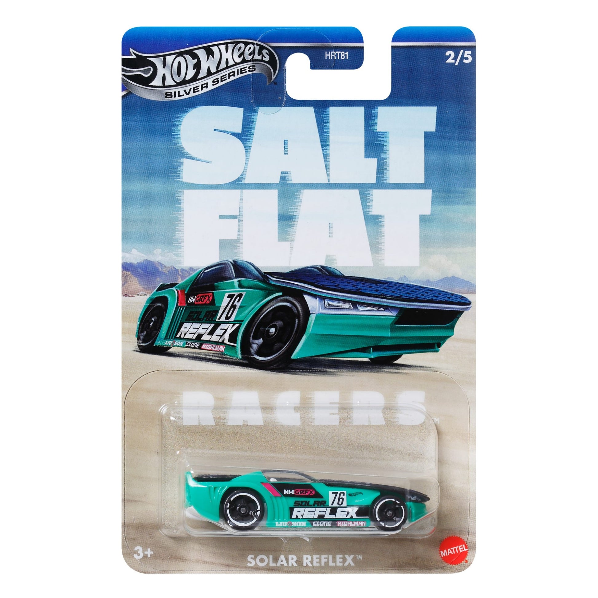 2025 HOT WHEELS Salt Flat Racers Solar Reflex 2/5 1:64 - JBY82