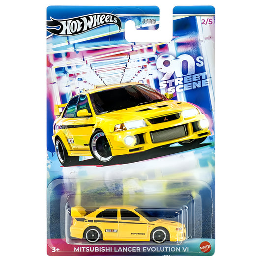 2025 HOT WHEELS 90s Street Scene Mitsubishi Lancer Evolution VI 2/5 1:64 - JCB58