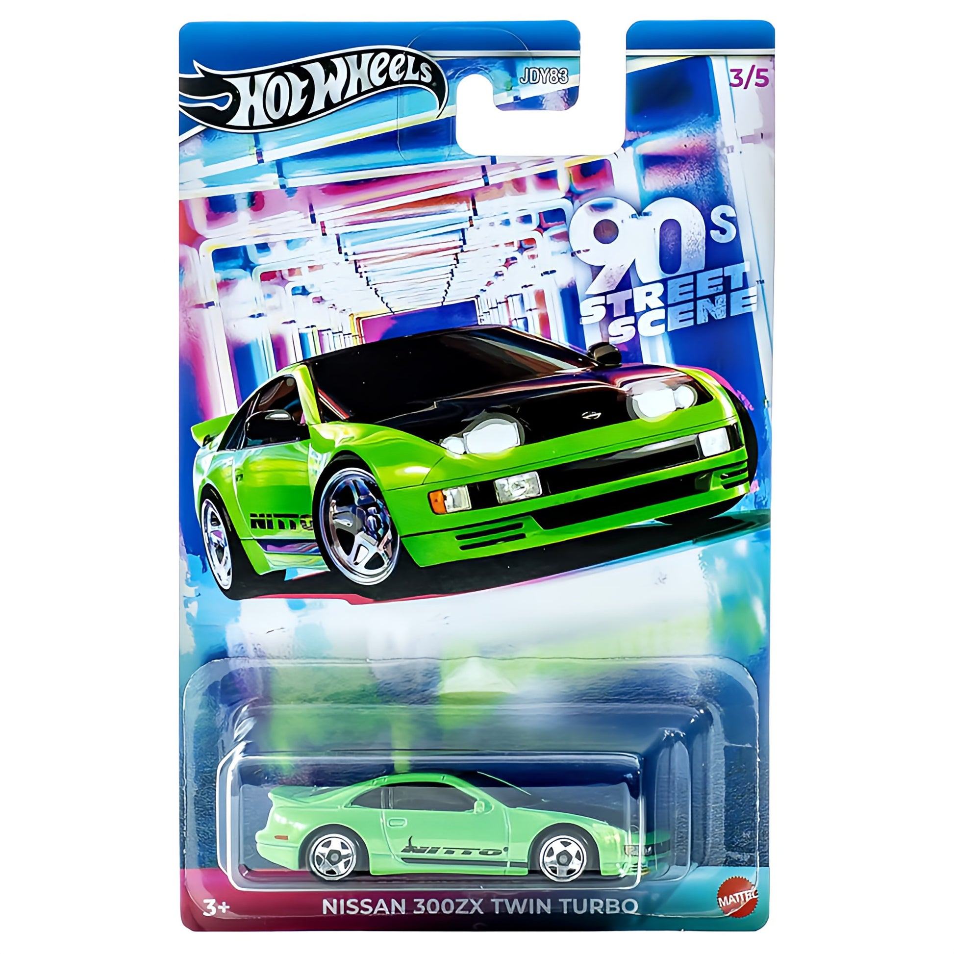 2025 HOT WHEELS 90s Street Scene Nissan 300ZX Twin Turbo 3/5 1:64 - JCB59