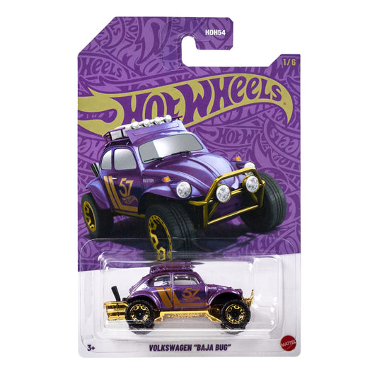 2025 HOT WHEELS 57th Anniversary Purple and Gold Series Volkswagen "Baja Bug" 1:64 1/6 - JDM20