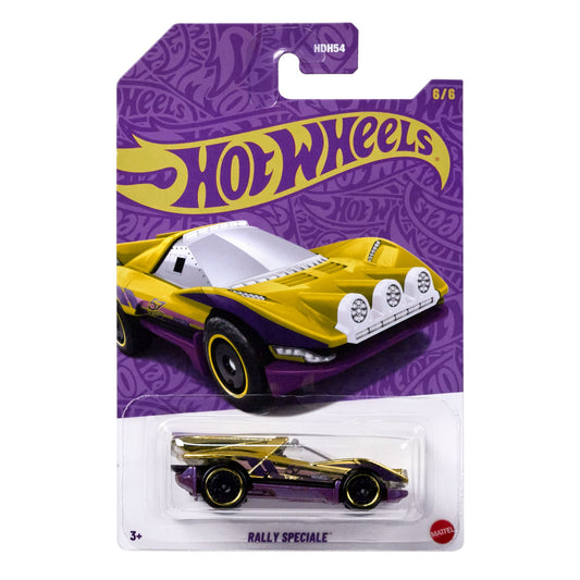 2025 HOT WHEELS 57th Anniversary Purple and Gold Series Rally Speciale 1:64 6/6 CHASE - JDM31