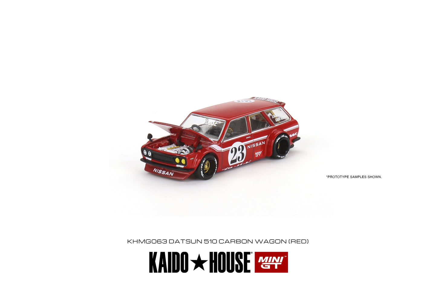 Mini GT Datsun KAIDO 510 Wagon CARBON FIBER V2 1:64 - KHMG063