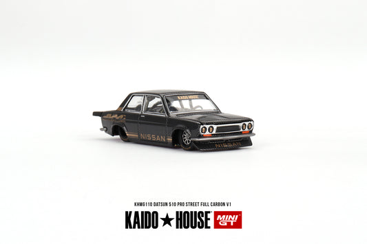 Mini GT Datsun 510 Pro Street Full Carbon V1 1:64 - KHMG110