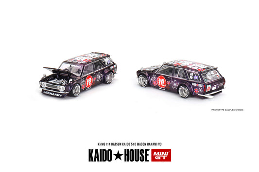 Mini GT Datsun KAIDO 510 Wagon Hanami V3 1:64 - KHMG114