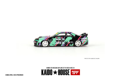 Mini GT Nissan Skyline GT-R (R33) HKS V1 1:64 - KHMG129