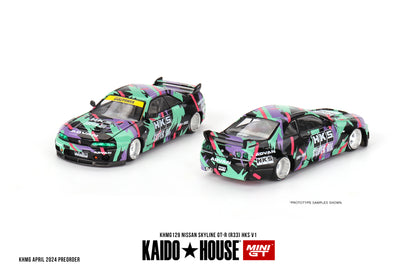 Mini GT Nissan Skyline GT-R (R33) HKS V1 1:64 - KHMG129