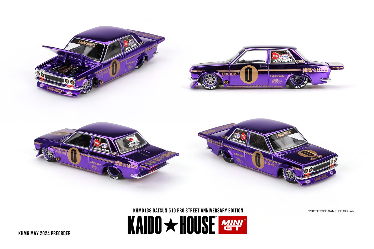 Mini GT Datsun 510 Pro Street Anniversary Edition Kaido House 1:64 - KHMG138