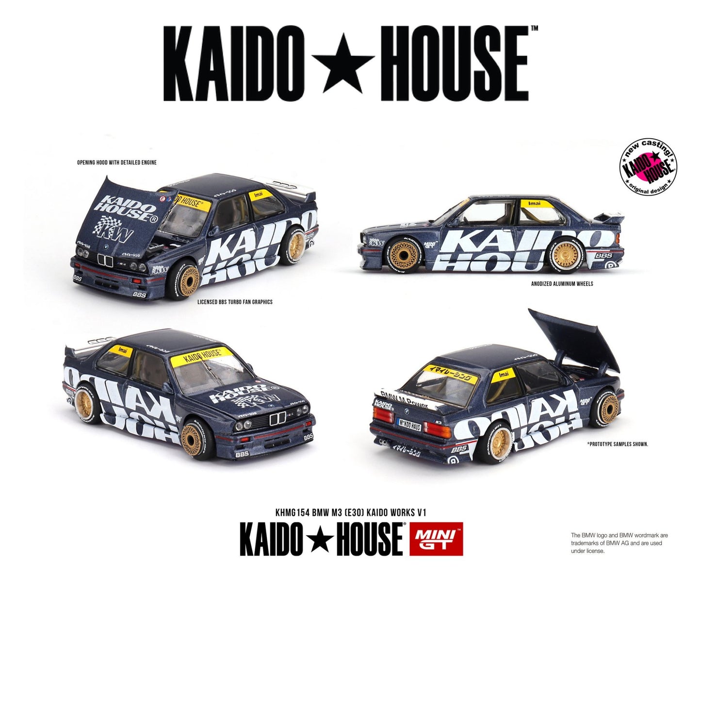 MINI GT BMW M3 (E30) Kaido Works V1 1:64 - KHMG154