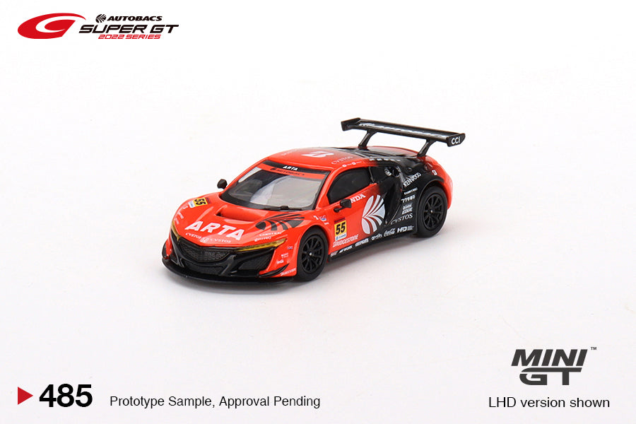 MINI GT Honda NSX GT3 EVO22 #55 ARTA 2022 Super GT Series LHD #485 1:64 - MGT00485