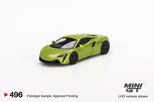 MINI GT McLaren Artura Flux Green LHD/RHD #496 1:64 - MGT00496