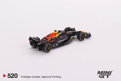 MINI GT Oracle Red Bull Racing RB18 #1 Max Verstappen 2022 Abu Dhabi Grand Prix Winner #520 1:64 - MGT00520