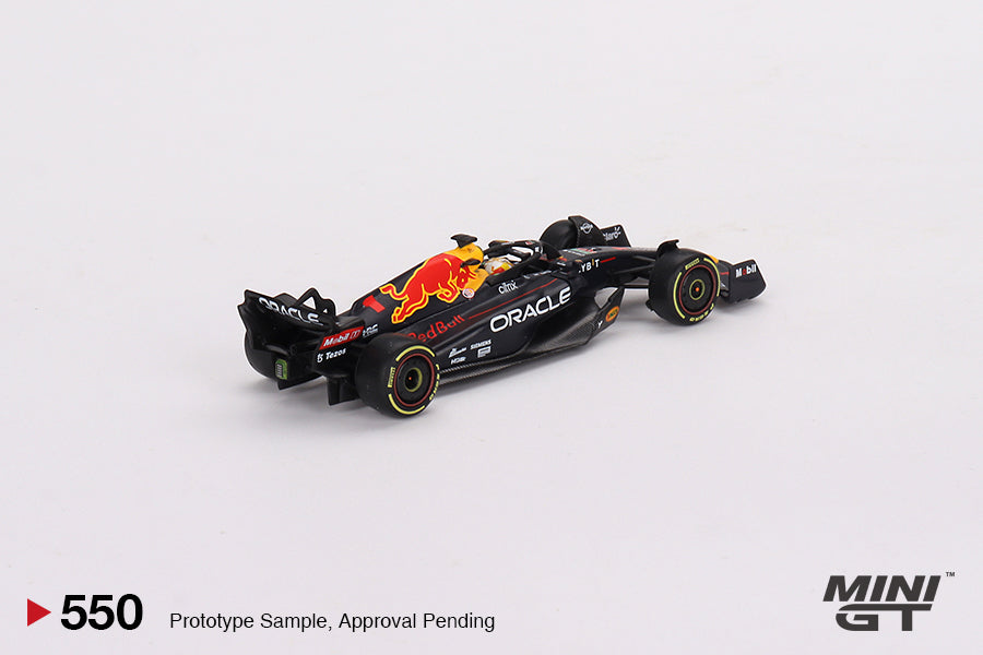 MINI GT Oracle Red Bull Racing RB18 #1 Max Verstappen 2022 Monaco Grand Prix 3rd Place #550 1:64 - MGT00550