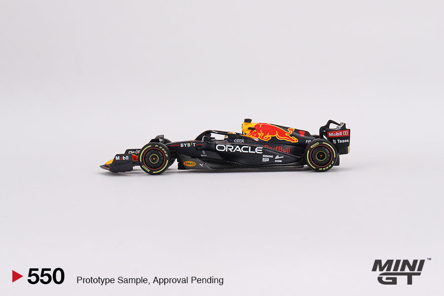 MINI GT Oracle Red Bull Racing RB18 #1 Max Verstappen 2022 Monaco Grand Prix 3rd Place #550 1:64 - MGT00550