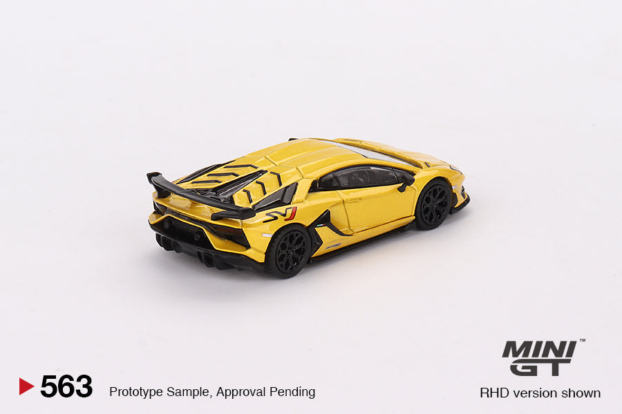 MINI GT Lamborghini Aventador SVJ Giallo Orion LHD #563 1:64 - MGT00563