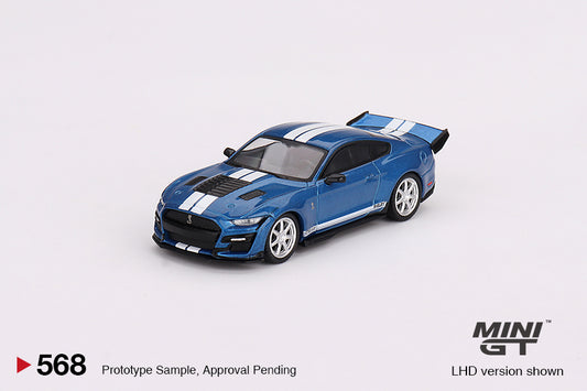 MINI GT Shelby GT500 Dragon Snake Concept Ford Performance Blue LHD #568 1:64 - MGT00568