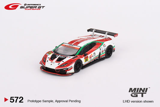 MINI GT Lamborghini Huracán GT3 EVO #88 “Weibo Primez Lamborghini GT3”  JLOC 2022 Super GT Series LHD #572 1:64 - MGT00572