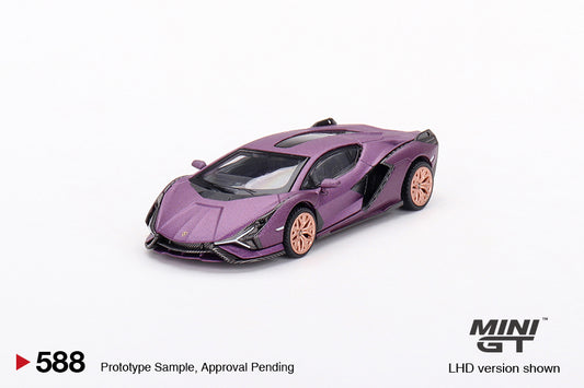 MINI GT Lamborghini Sián FKP 37 Matte Viola SE30 LHD #588 1:64 - MGT00588