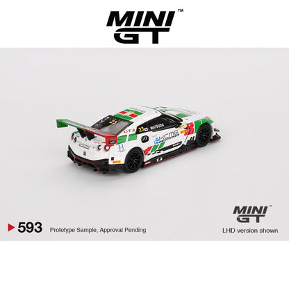 MINI GT Nissan GT-R NISMO GT3 #23 KCMG 2018 FIA GT World Cup Macau LHD #593 1:64 - MGT00593-L