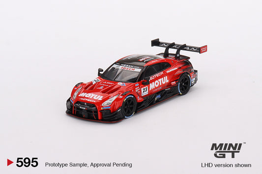 MINI GT Nissan GT-R Nismo GT500 #23 “Motul Autech GT-R" Nismo 2021 Super GT Series LHD #595 1:64 - MGT00595