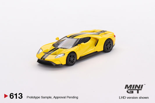 MINI GT Ford GT Triple Yellow LHD #613 1:64 - MGT00613