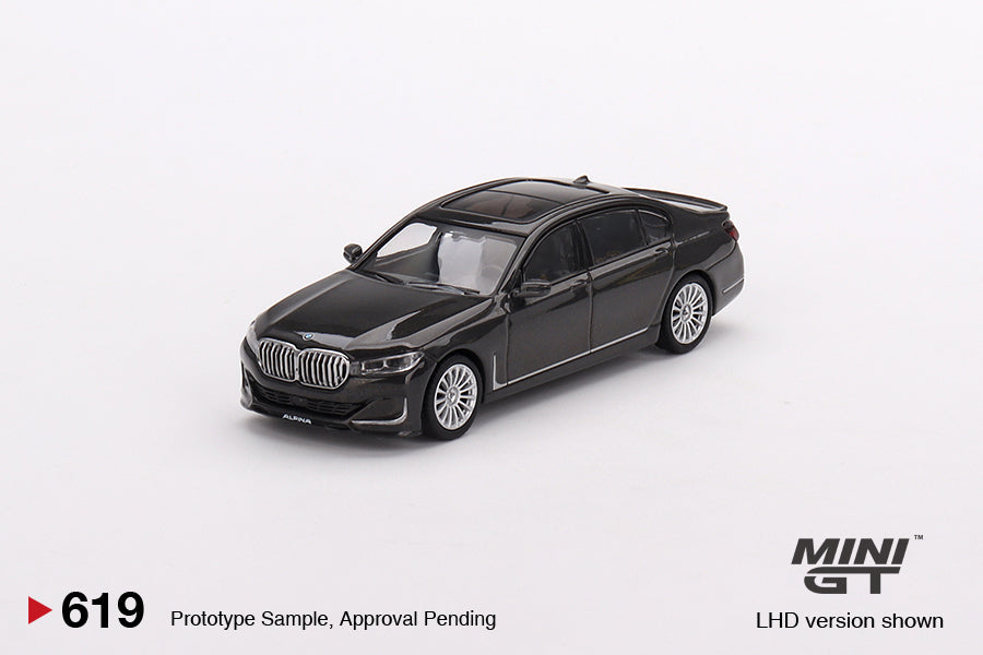 MINI GT BMW Alpina B7 xDrive Dravit Grey Metallic LHD/RHD #619 1:64 - MGT00619