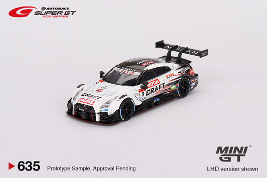 MINI GT Nissan GT-R Nismo GT500 #3 NDDP Racing with B-Max 2021 Super GT Series LHD #635 1:64 - MGT00635