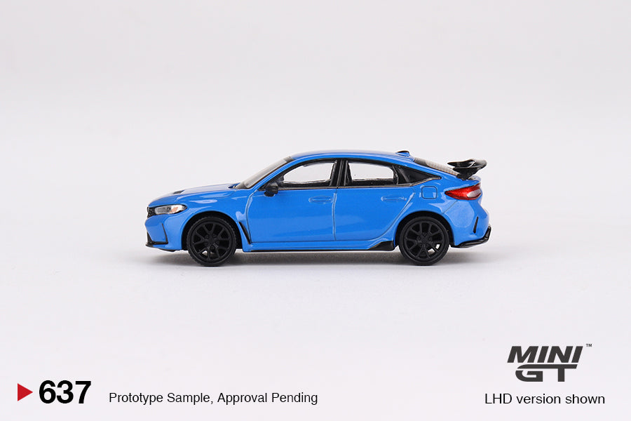 MINI GT Honda Civic Type R Boost Blue Pearl 2023 LHD/RHD #637 1:64 - MGT00637