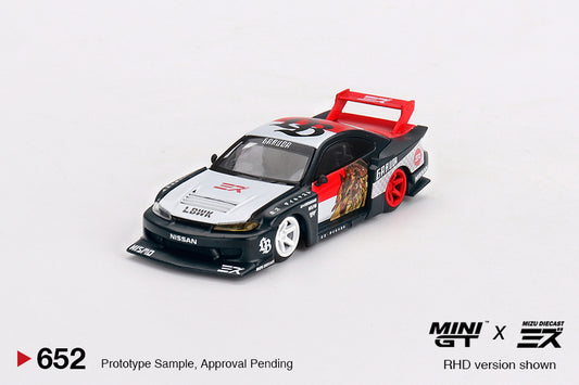 MINI GT LB-Super Silhouette Nissan Silvia (S15)“Garuda” MINI GT x MIZU Diecast Colab RHD #652 1:64 - MGT00652