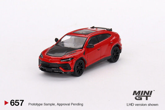 MINI GT Lamborghini Urus Performante Rosso Mars LHD/RHD #657 1:64 - MGT00657