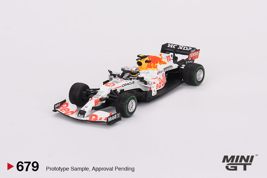 MINI GT Red Bull RB16B #11 Sergio Pérez 2021 Turkish Grand Prix 3rd Place #679 1:64 - MGT00679